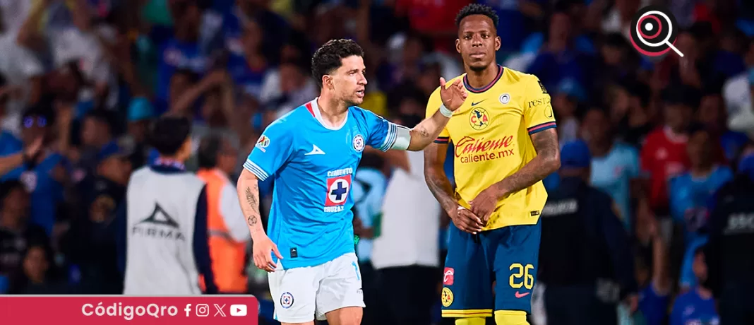 Ignacio Rivero anotó el gol de la victoria para Cruz Azul sobre el América. Foto: Mexsport
