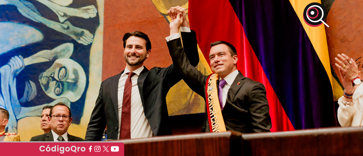 Daniel Noboa jura nuevo mandato presidencial en Ecuador