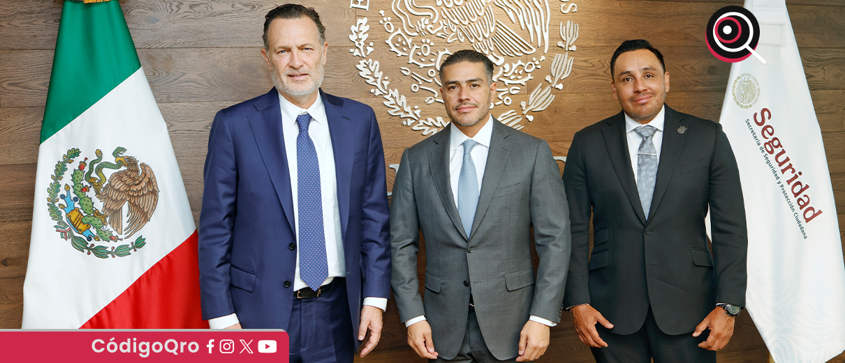 Kuri y García Harfuch se reúnen para fortalecer colaboración en seguridad