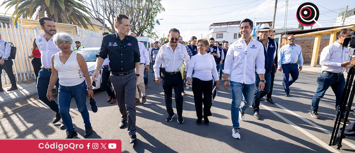 Kuri entrega mejoramiento de calles en Cerrito Colorado