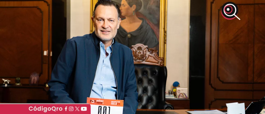 El gobernador Mauricio Kuri anunció el inicio de las inscripciones para el Querétaro Maratón 2025. Foto: Especial