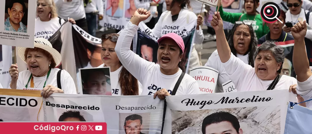 Madres mexicanas exigieron la aparición de sus hijas e hijos desaparecidos. Foto: Agencia EFE