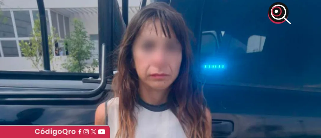 La Policía Estatal de Querétaro detuvo a una mujer por violencia familiar en San Juan del Río. Foto: Especial