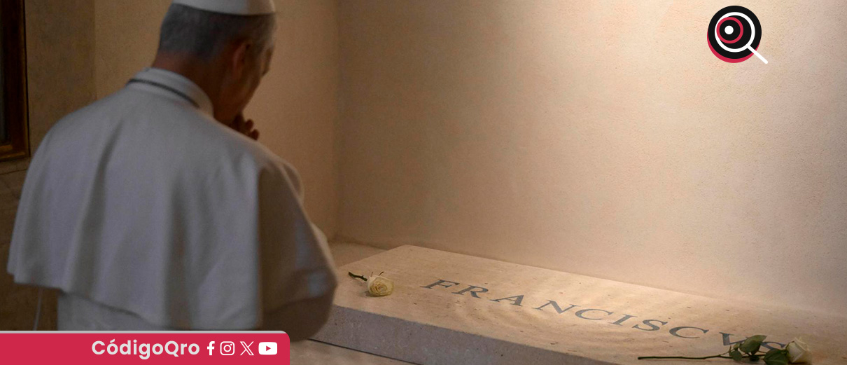 Papa León XIV visita la tumba de Francisco