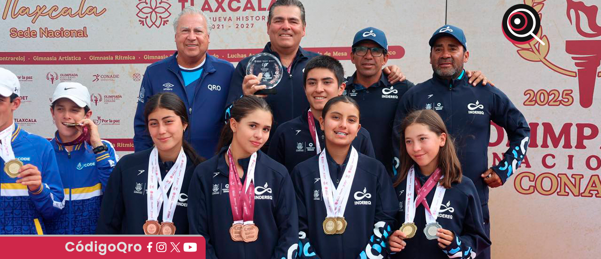 Querétaro, tercer lugar nacional en tenis de la Olimpiada de Conade