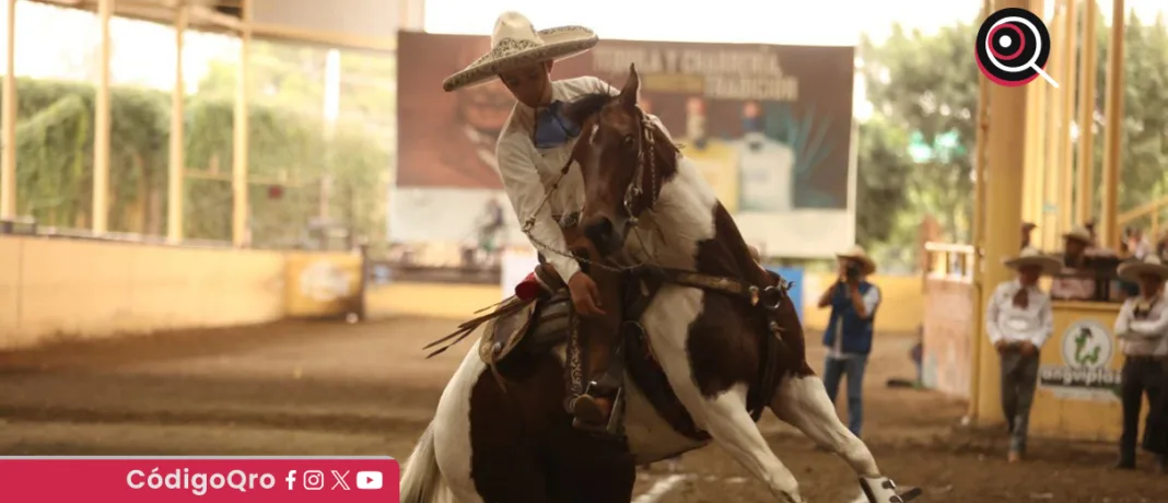 El equipo de charrería de Querétaro terminó segundo en la Olimpiada Nacional. Foto: Especial