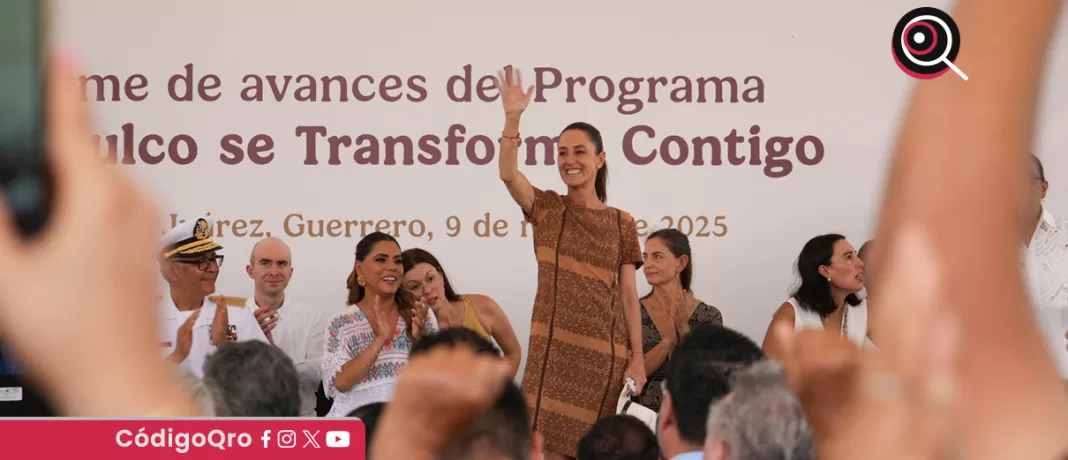 La presidenta de México, Claudia Sheinbaum, visitó Guerrero, Nayarit, Estado de México y Ciudad de México. Foto: Especial