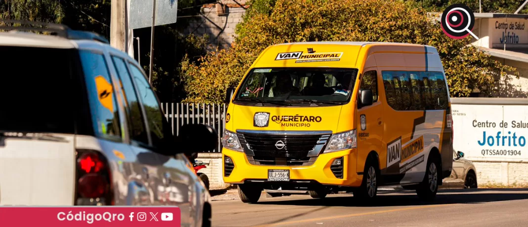 El Transporte Comunitario Gratuito ofrece servicio en Santa Rosa Jáuregui. Foto: Especial
