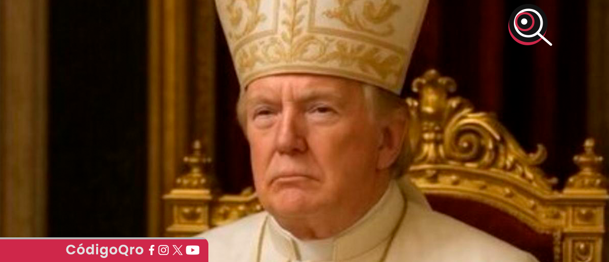 "Denme un respiro": Trump, ante críticas por su foto vestido de papa