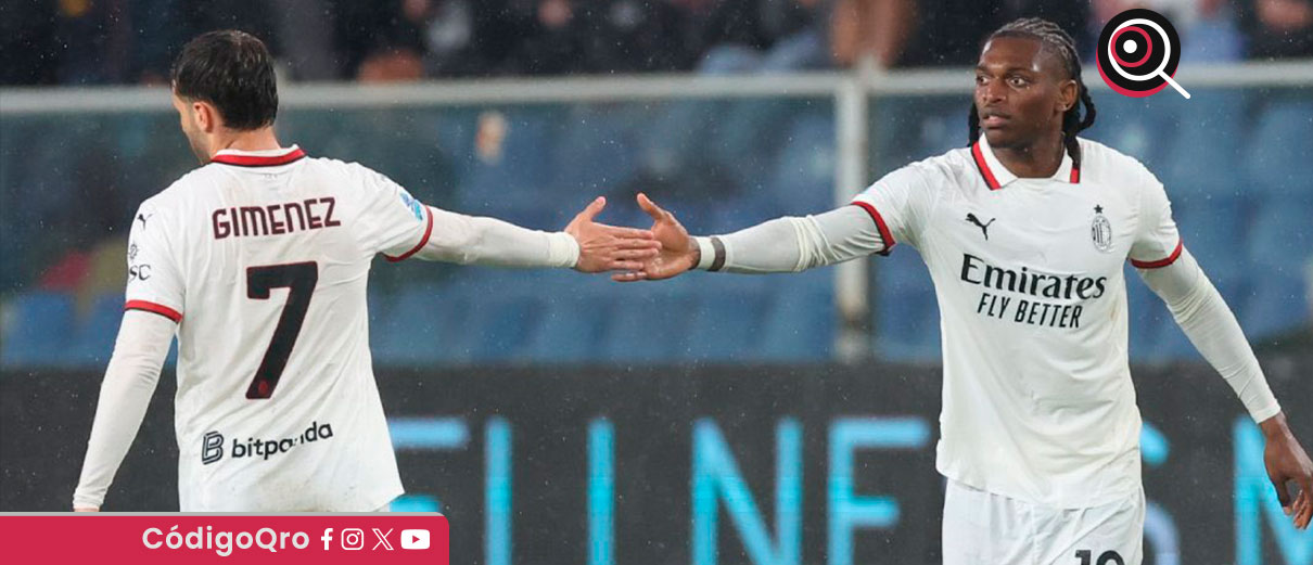 Santiago Giménez asiste en triunfo del Milan ante Genoa