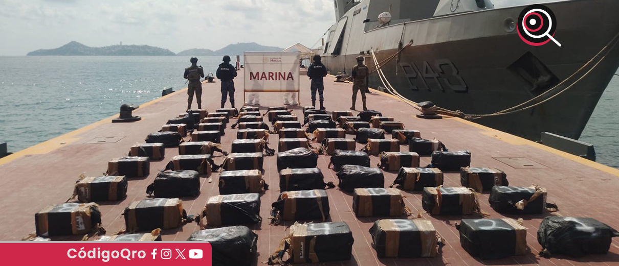 García Harfuch anuncia el decomiso de 1.3 toneladas de cocaína en Guerrero