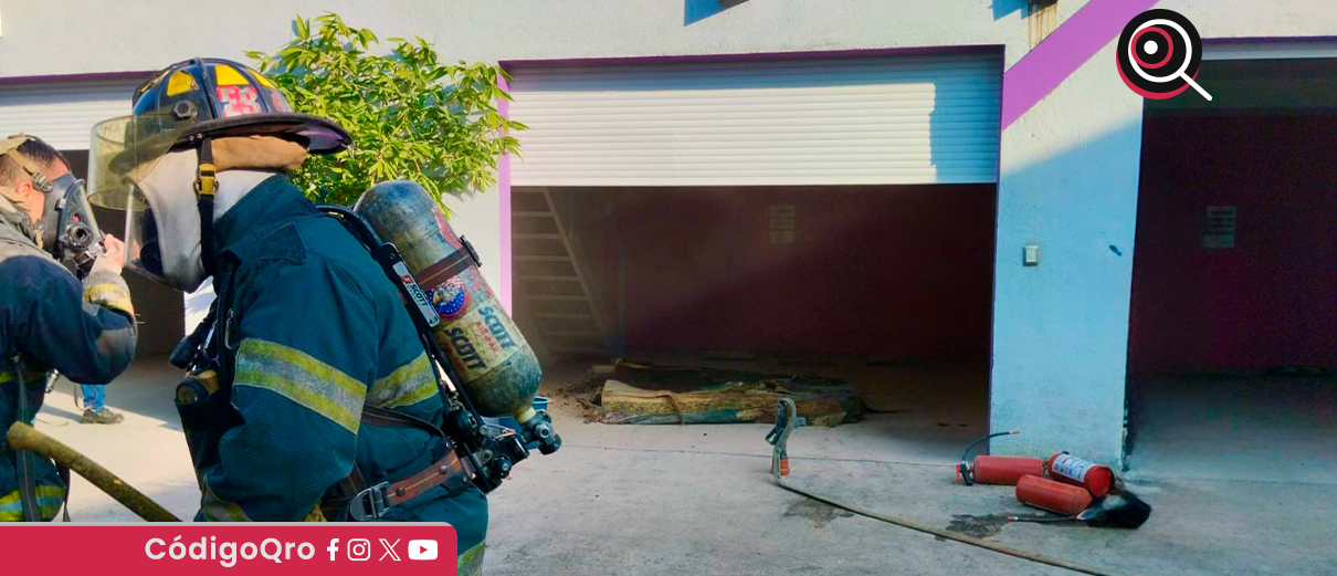 Protección Civil municipal atiende incendio en inmueble de avenida Pasteur