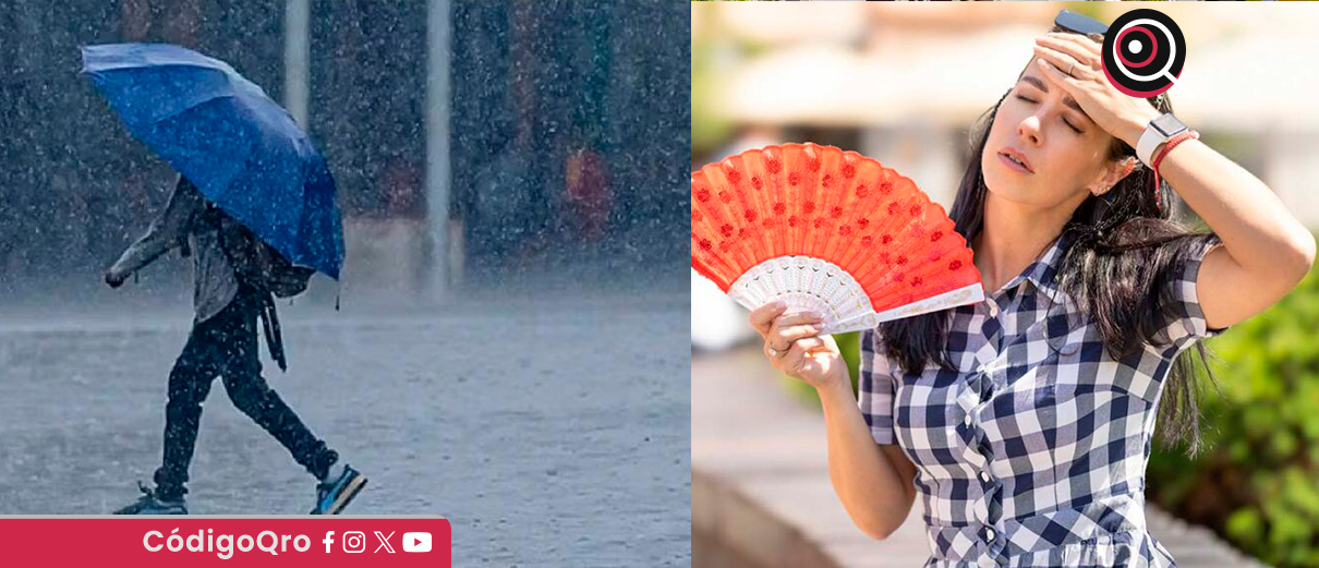 SMN prevé un fin de semana con lluvias y onda de calor en gran parte del país