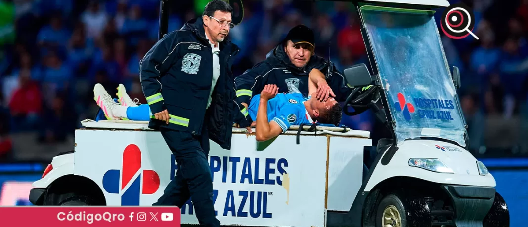 Andrés Montaño sufrió ruptura de ligamento y meniscos; será baja en Cruz Azul para lo que resta del Clausura 2025 / Foto: Mexsport