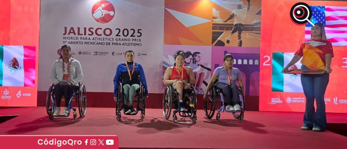 Paratletismo queretano brilla en el Jalisco 2025 World Para Athletics Grand Prix