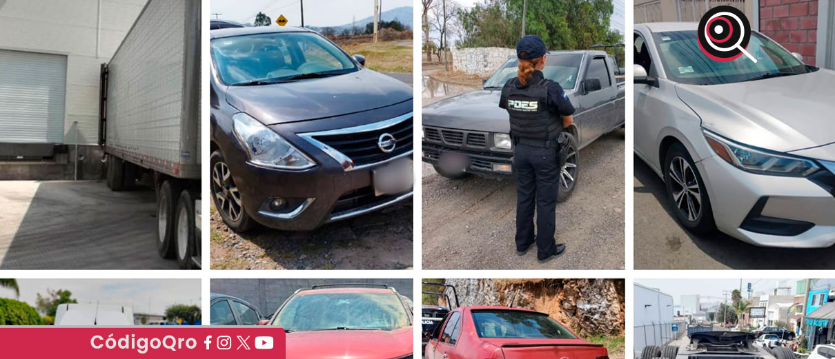 Poes recupera diez vehículos con reporte de robo