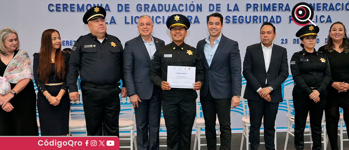 Egresan 19 policías de licenciatura en Seguridad Pública