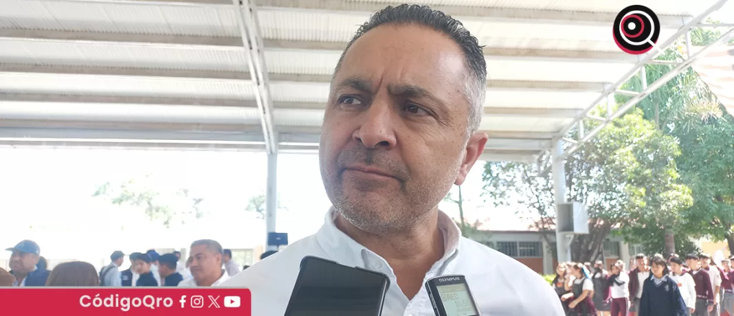 Francisco Villegas, secretario de Obras del Municipio de Querétaro, puntualizó que se trata de la última obra que queda pendiente de la pasada administración. Foto: Mónica Gordillo