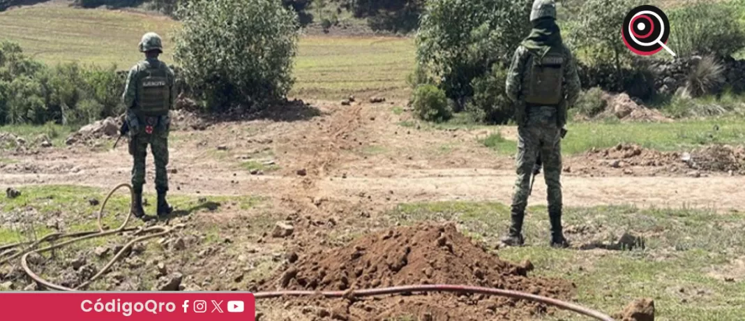 El 19 de mayo, elementos del Ejército Mexicano localizaron siete tomas clandestinas de hidrocarburos, tres en Querétaro y cuatro Hidalgo / Foto: Cortesía
