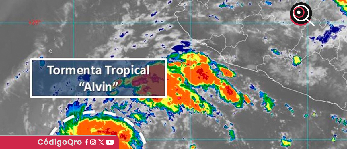 SMN alerta sobre la formación de la tormenta tropical Alvin