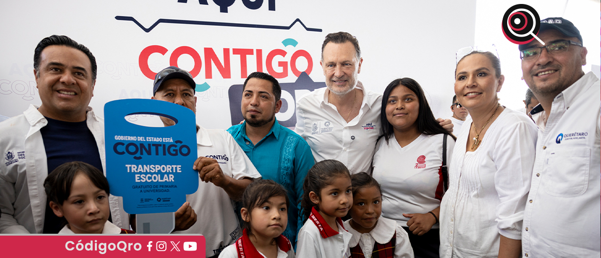 Gobernador entrega siete unidades de transporte escolar en la Sierra Gorda