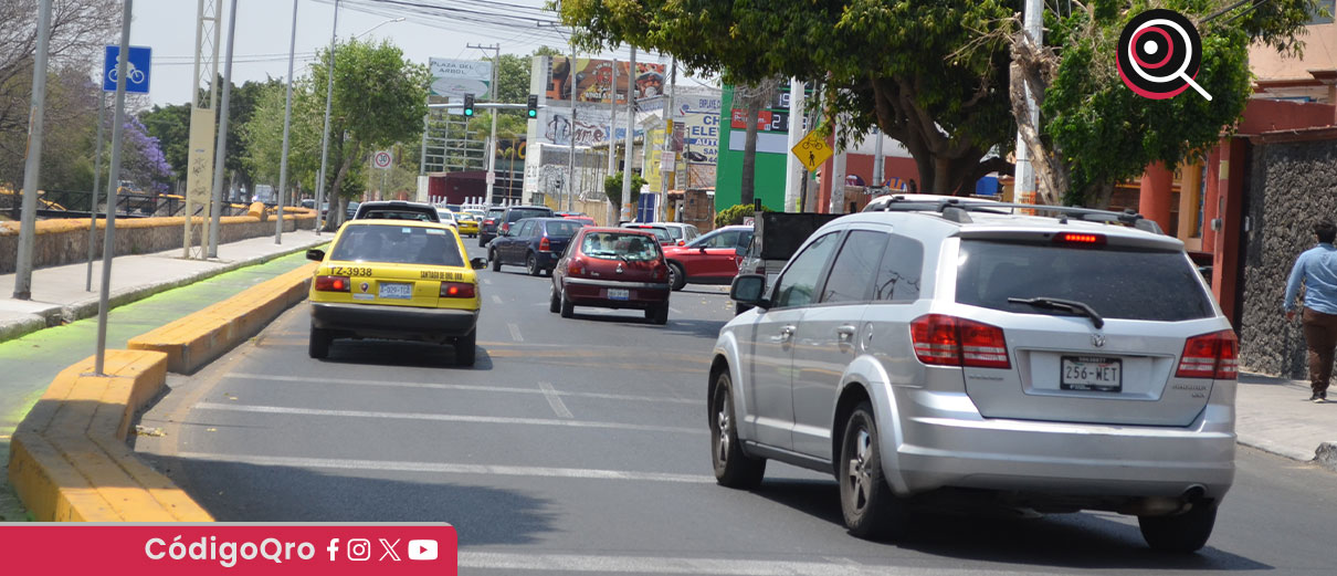 Falta de suministro eléctrico deja sin semáforos varias vialidades de Querétaro