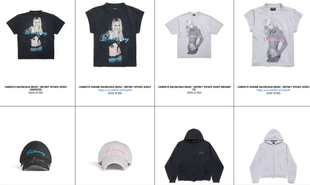 Britney Spears anuncia colección de ropa con Balenciaga