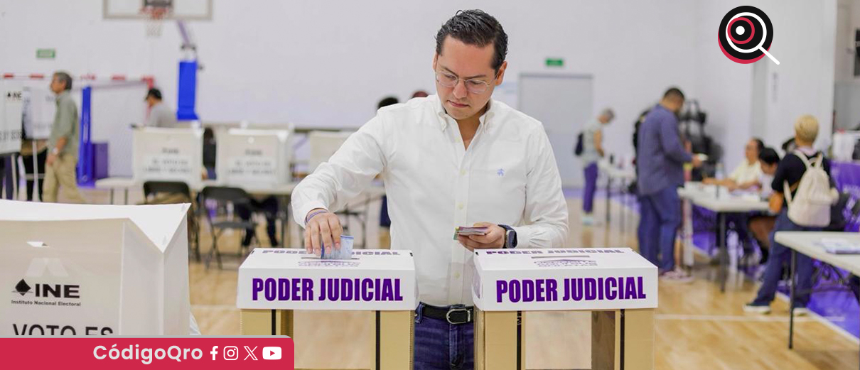 “Chepe” Guerrero participa en la jornada electoral judicial