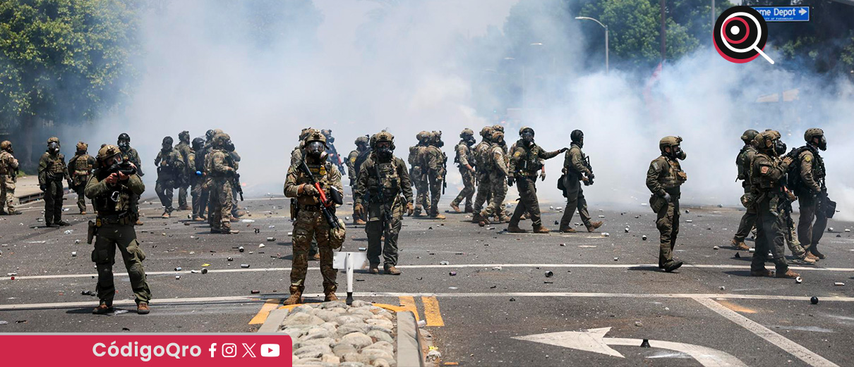Despliegan Guardia Nacional en Los Ángeles para aplacar protestas contra redadas