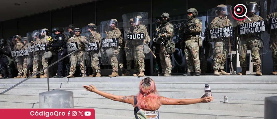 El presidente de Estados Unidos, Donald Trump, ordenó desplegar más soldados de la Guardia Nacional en Los Ángeles. Foto: Agencia EFE