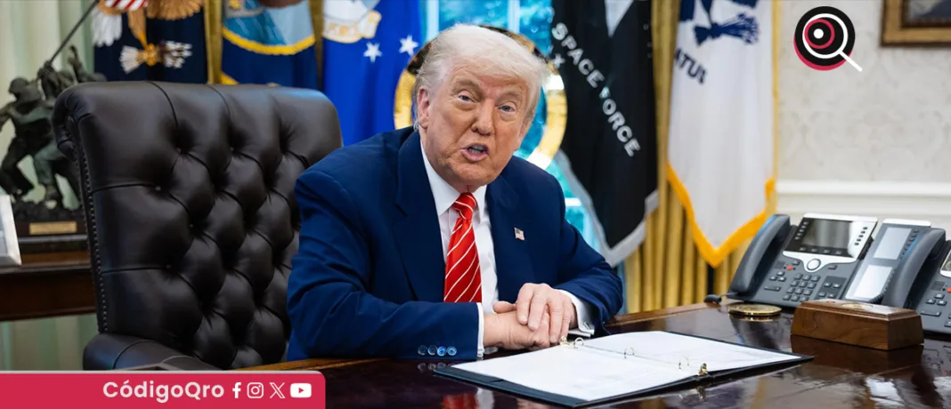 El presidente de Estados Unidos, Donald Trump, impuso aranceles de hasta 50 por ciento al acero y aluminio. Foto: Agencia EFE