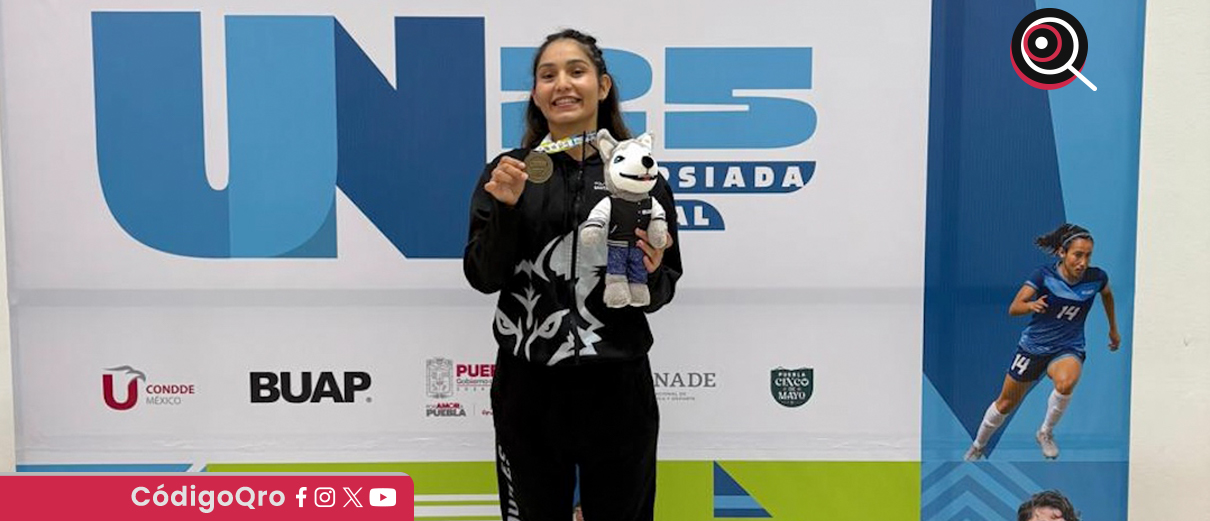 Estudiante de UPSRJ gana medalla de oro en Universiada Nacional