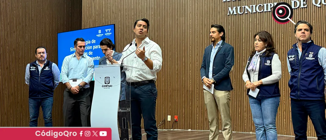 Esta estrategia presentada por el alcalde de Querétaro, Felifer Macías, entrará en vigor el 15 de junio, a fin de aumentar 5% la formalidad en el municipio. Foto: Mónica Gordillo