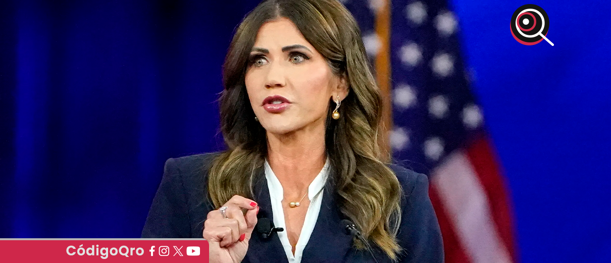 Noem condena comentarios de Sheinbaum sobre protestas en Los Ángeles
