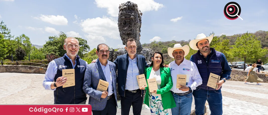 El gobernador de Querétaro, Mauricio Kuri González, visitó el Parque La Beata. Foto: Especial
