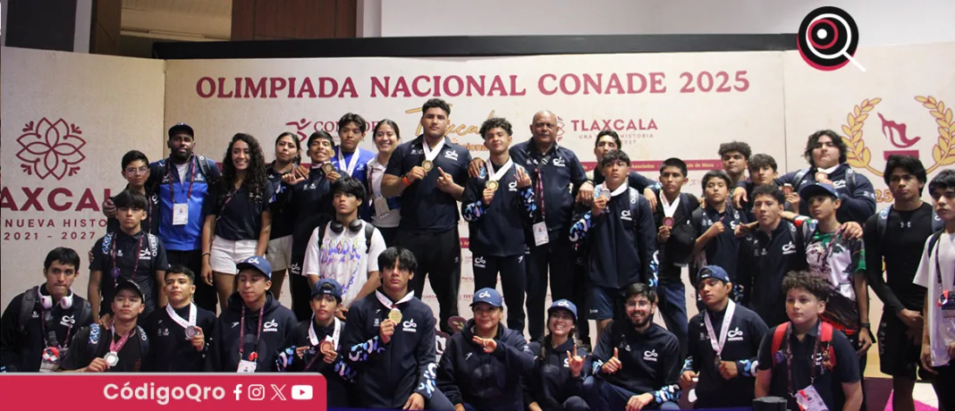 Hasta el momento, el equipo queretano de lucha grecorromana ha obtenido 17 preseas, de las cuales cuatro fueron de oro, seis de plata y siete de bronce; faltan las competencias de lucha libre femenil y varonil. Foto: Especial