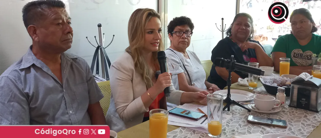 Paulina Aguado lamentó que las obras previstas en el POA hayan sido determinadas por una encuesta en la plataforma “Decide tu obra”; afirmó que muchas de ellas no son prioritarias para los residentes de las colonias. Foto: Mónica Gordillo