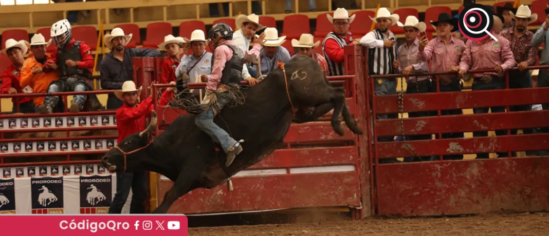 El estado de Querétaro ganó el tercer lugar en rodeo durante la Olimpiada Nacional. Foto: Especial