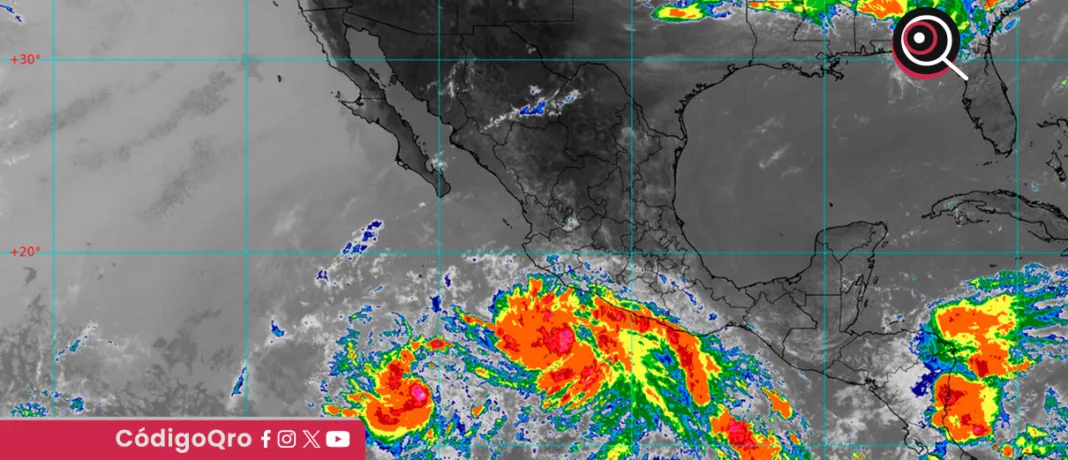 El SMN confirmó la formación de la tormenta tropical Bárbara en el océano Pacífico. Foto: Especial