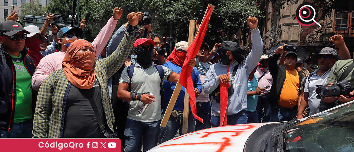 Segob condena violencia en manifestaciones del magisterio disidente