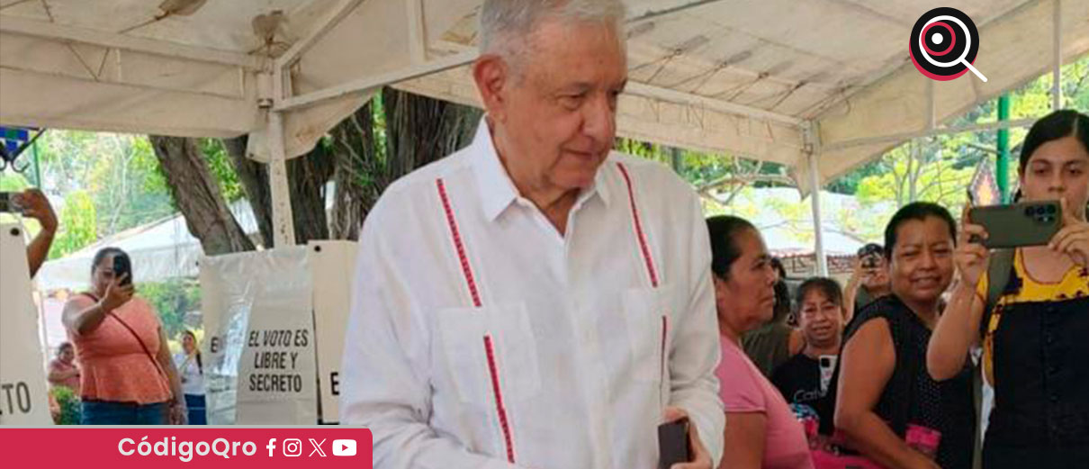 AMLO reaparece para emitir su voto en la elección judicial