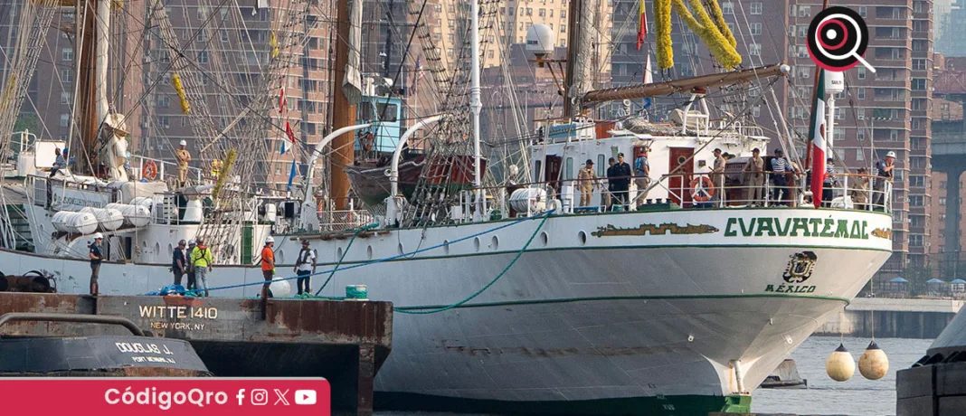 Se desconoce el tiempo que requerirán las reparaciones para que el velero pueda volver a navegar y retomar sus funciones como buque escuela / Foto: Agencia EFE