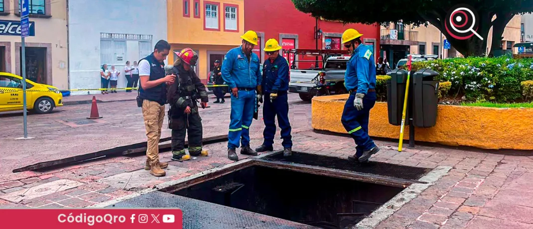 Como medida preventiva, se acordonó el sitio para proteger a los transeúntes, aunque no se registraron personas lesionadas / Foto: Cortesía