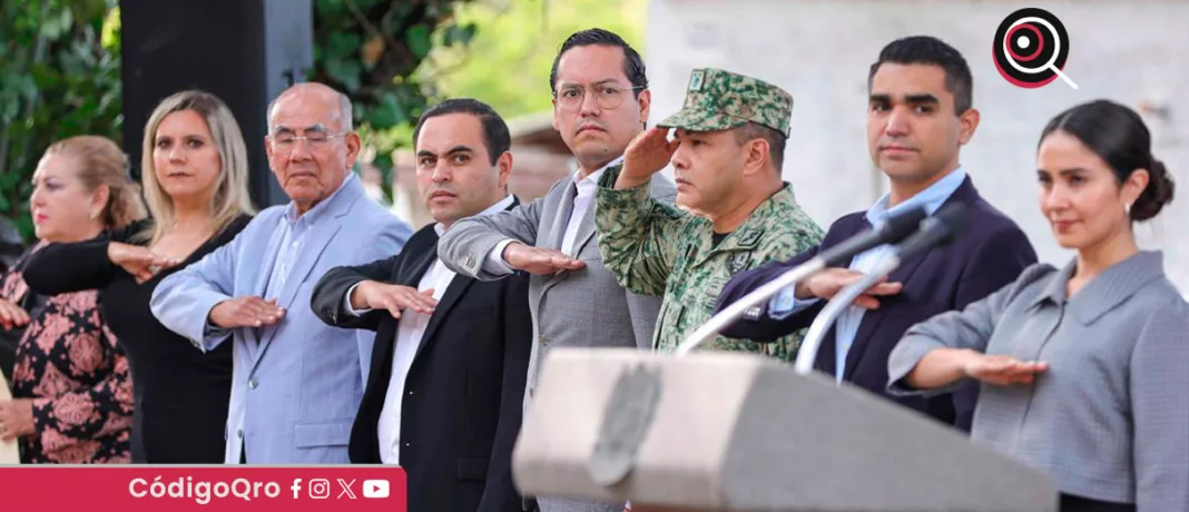 Josué David Guerrero encabezó la ceremonia conmemorativa por el 204 aniversario de la Batalla de Arroyo Hondo / Foto: Cortesía
