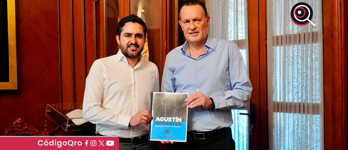 Agustín Dorantes entrega al gobernador su primer informe legislativo