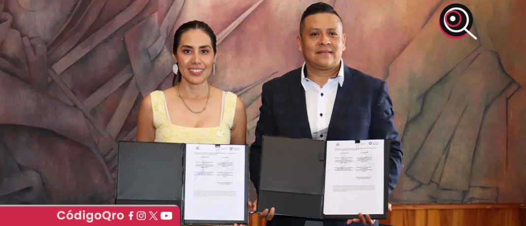 Entre los compromisos establecidos destacan la designación de enlaces operativos, impartición de talleres, así como espacios para actividades comunitarias en Querétaro, San Juan del Río y Jalpan de Serra. Foto: Especial
