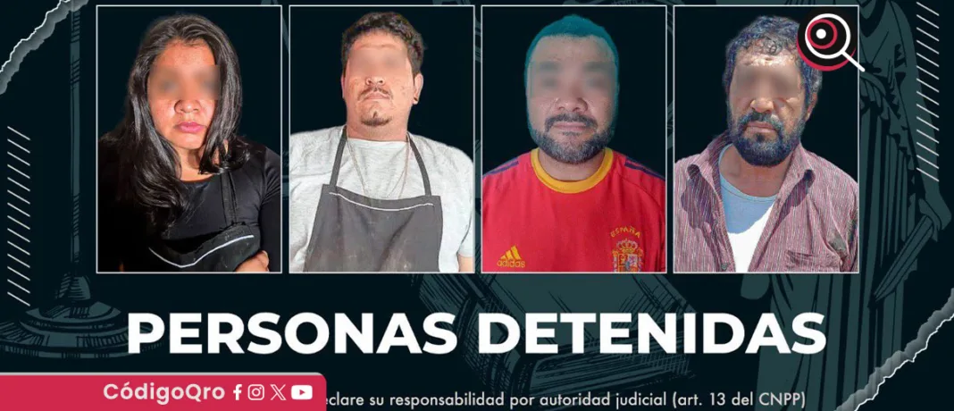 Los siete detenidos durante los cateos fueron puestos a disposición de la Fiscalía General de la República / Foto: Cortesía