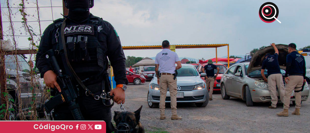 Aseguran 2 vehículos con irregularidades en tianguis de Ezequiel Montes