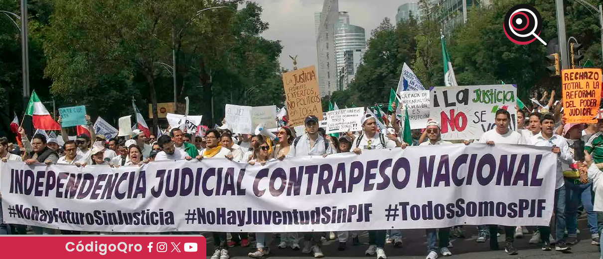 "Domingo Negro", la marcha en la CDMX que rechaza la elección judicial