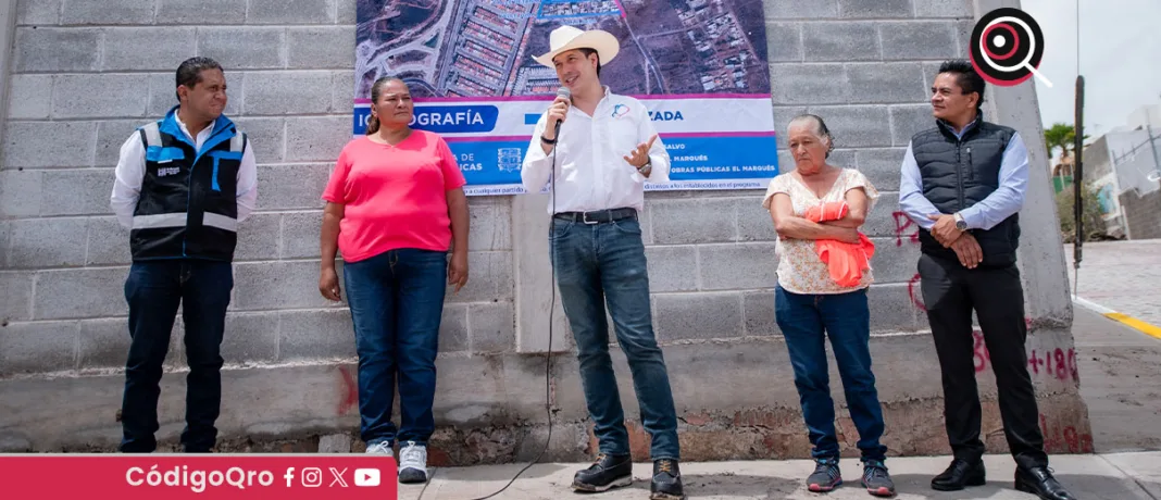 Rodrigo Monsalvo entregó una obra de urbanización en San Pedro La Cañada y supervisó el inicio trabajos de reencarpetado en Los Héroes / Foto: Cortesía